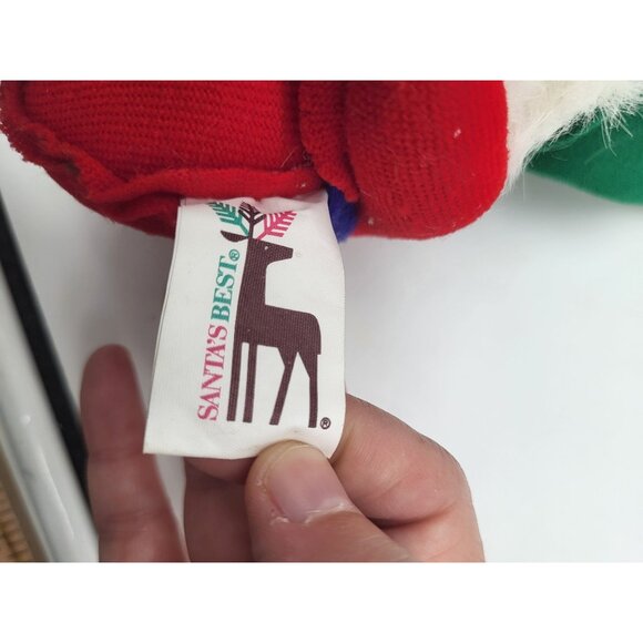 Vtg SANTA'S BEST SANTAKINS Plush Decorations ELF Ornament Whimsical - Picture 6 of 12